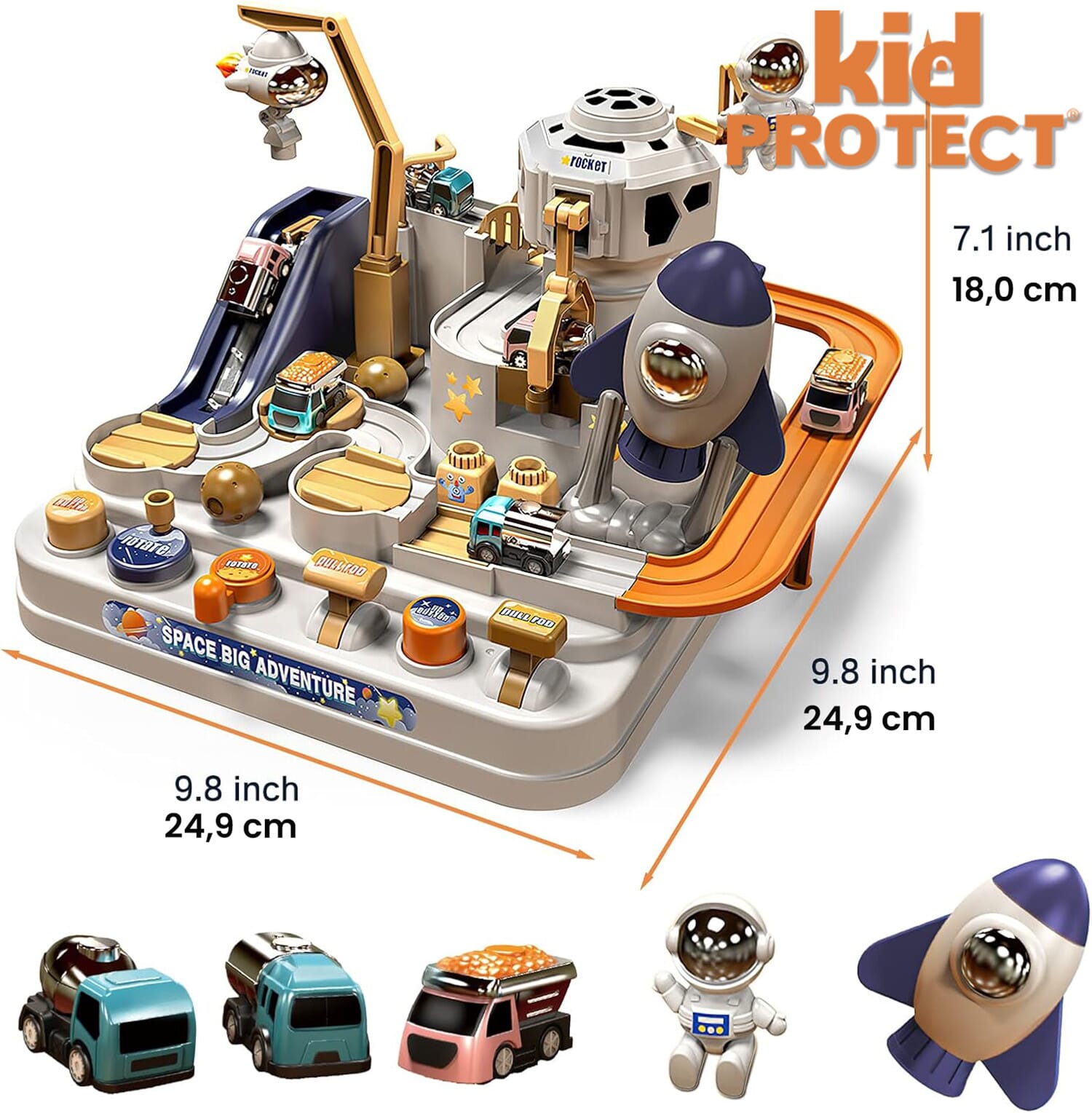 Set Jucarie Interactiva Circuit de Curse KidProtect® Space Track
